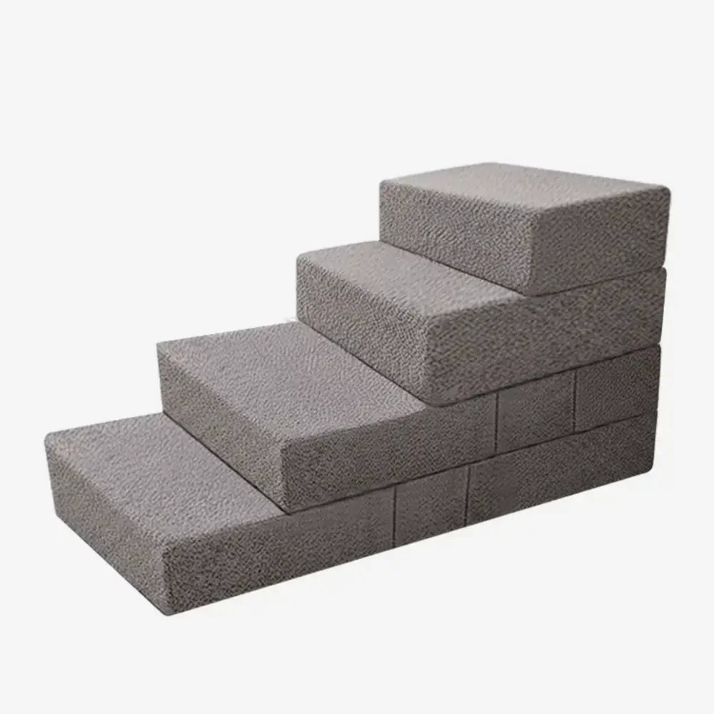 Chenille Durable Scratch-Resistant Foldable Blocks Multi-Level Dog Stairs