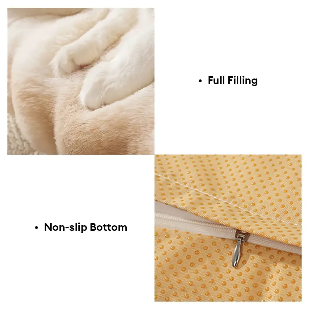 Tie-Dye Color Fluffy Plush Lazy Comfortable Dog & Cat Sofa Bed