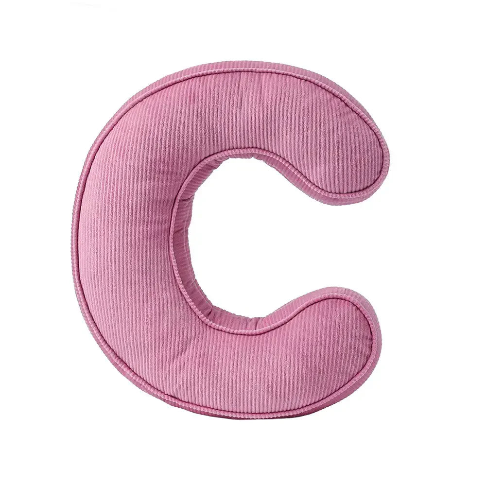 Corduroy Soft Hugging Letter Sofa Pillow