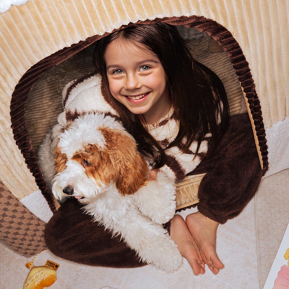 Cozy Orthopedic Kids Indoor Play Castle Bed Dog Tent Bed - Fairytale Dreamland