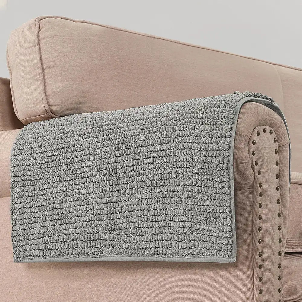 Plush Chenille Thick Sofa Protection Dirt-Resistant Non-Slip Washable Couch Cover