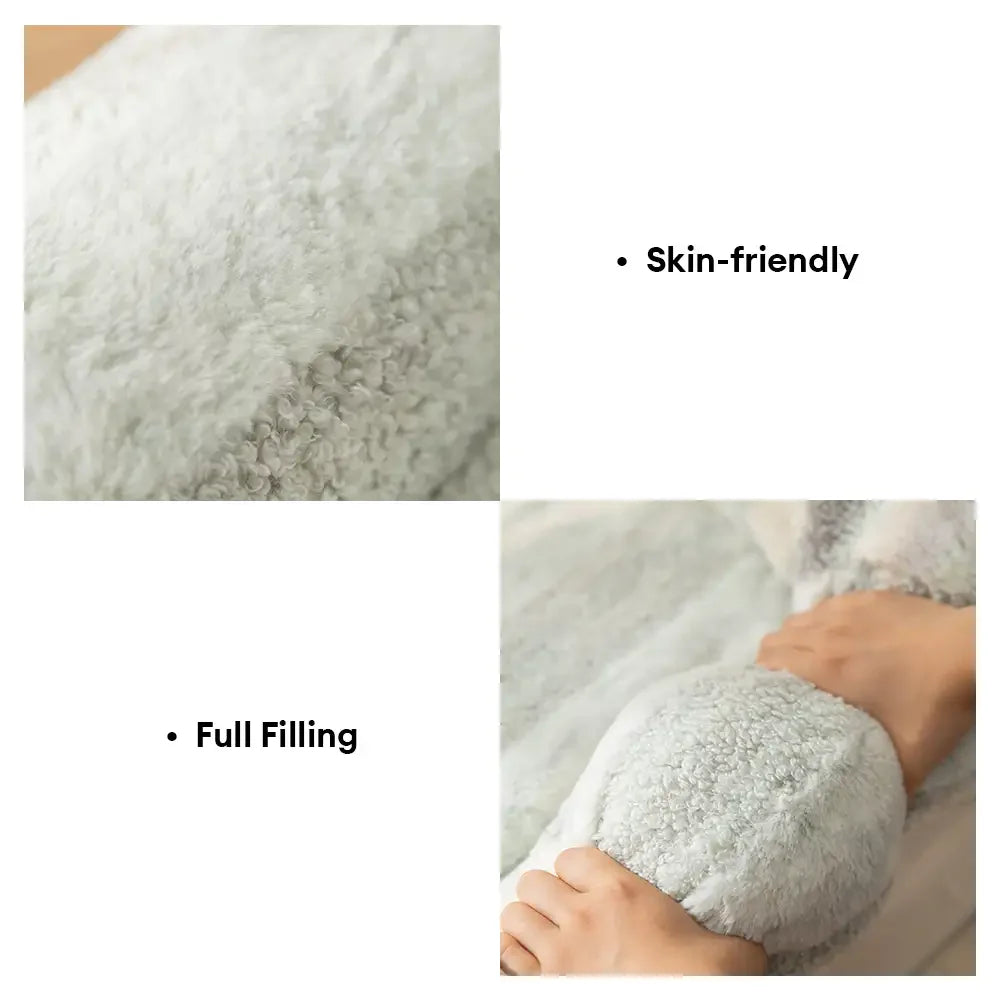 Trendy Tie-Dye Faux Lamb Wool Spine Protection Snuggly Dog Sofa Bed